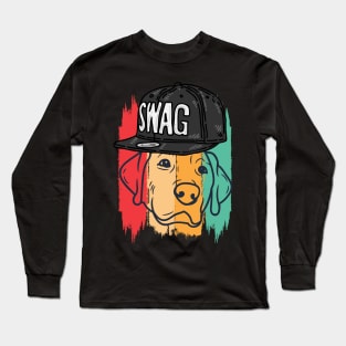 "Swaggin' Pup: All you need is love and a whole lot of swag! Long Sleeve T-Shirt